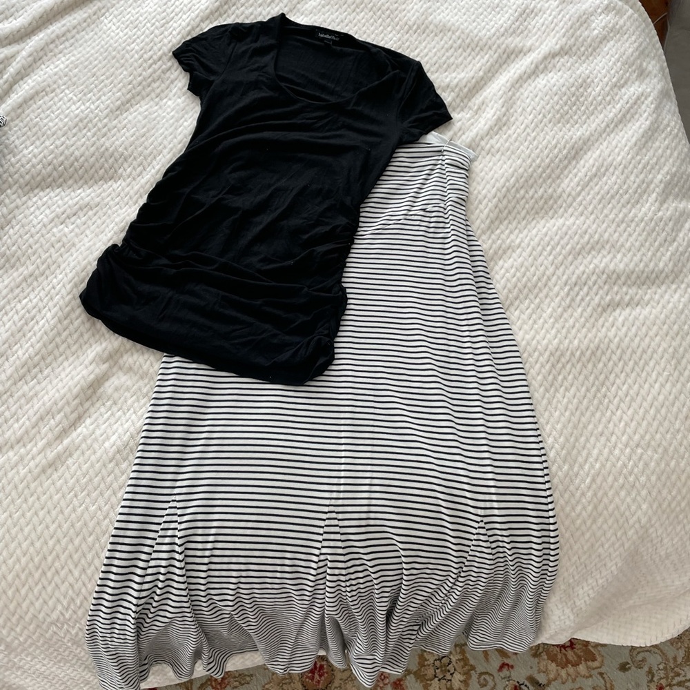 Maternity top and skirt